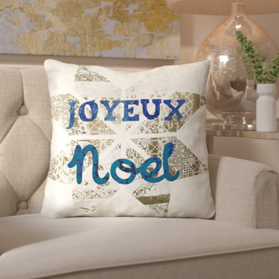 Coussin décoratif star noel