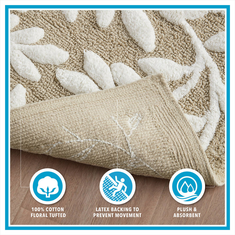 Serene Cotton Bath Rug, 24''W x 60''L