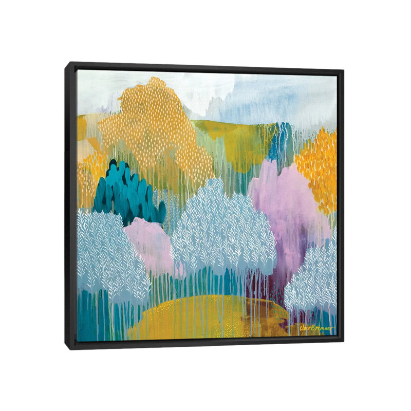 «Hidden Meadow» par Clair Bremner, impression sur toile tendue, H 18 po x l 18 po x P 1,5 po, Toile avec cadre noir