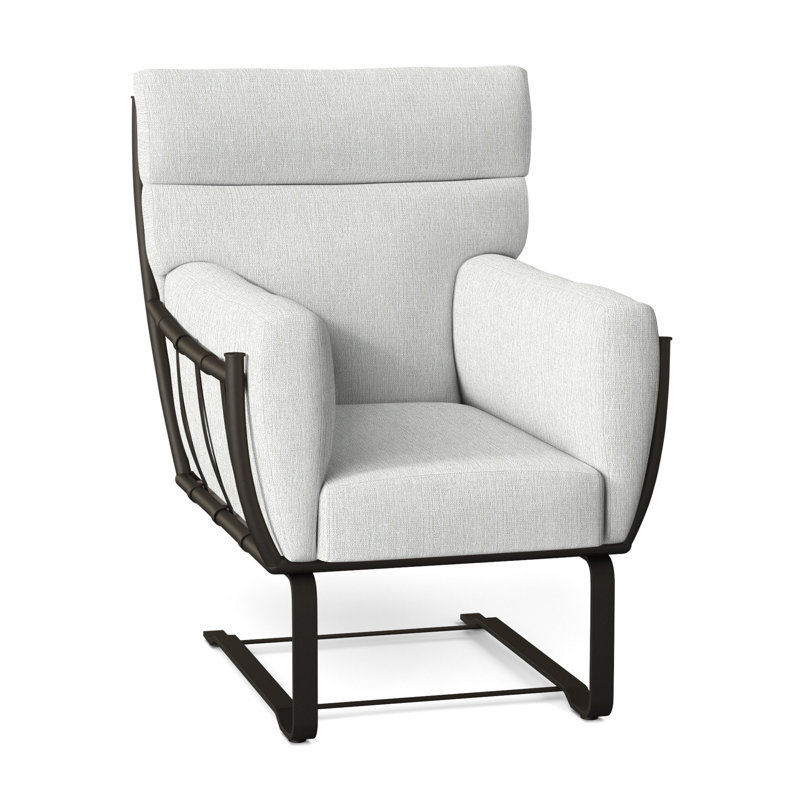 Majorca Aluminum Spring Lounge Chair, No Welt, Bali Pearl
