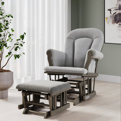 Cozy Glider Rocker and Ottoman