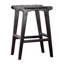 Tabouret de comptoir en cuir Nolhan Valeria