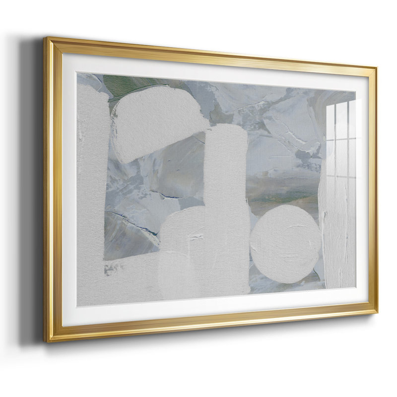 Saltwater Tide III-encadré, impression encadrée avec biseauté, H 27 po x l 39 po x P 1,5 po, Or