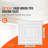 Ceiling Tiles, 12-Pack 24 x 24 in, Drop Ceiling Tiles Premium PVC Sheet, Easy Installation/ Cutting Plastic Glue-up Ceiling Tile, Ceiling Covering for Home/Office Decoration, White Peg Pattern