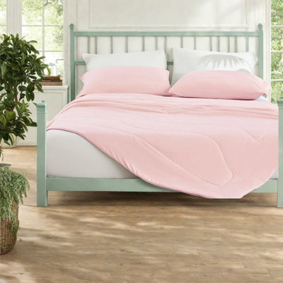 Ensembles de literie rafraîchissants en nylon 90x90 rose confort moderne pour la maison