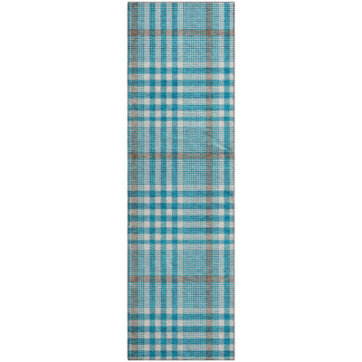 Premium Machine Washable Corry AMF1054 Plaid Rug