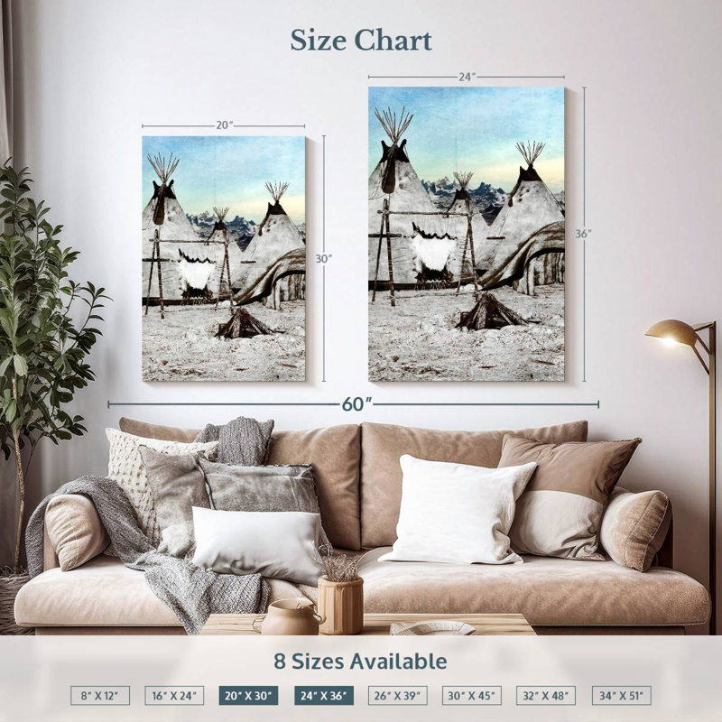 Lelar Native Teepees, 36" H x 24" W