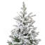 Arbre de Noël en PVC mélangé non éclairé de 7 pi avec extrémités enneigées-1459107432