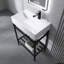 Meuble-lavabo autoportant blanc l 24 po x P 14 po x H 34 po avec plateau en céramique blanche-133529325-133529327