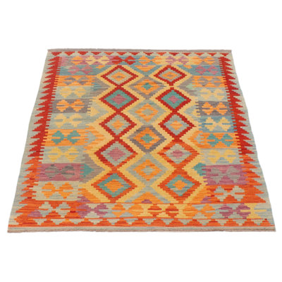 Tapis unique rouge de 4 pi 0 po x 5 pi 7 po