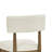Blaisdell Set Of 2 Walnut Oak Dining Side Chairs With Beige Sherpa Fabric
