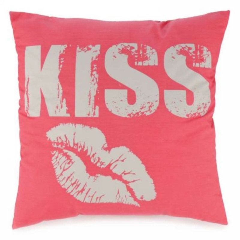 Coussin Scripted Kiss With Lips