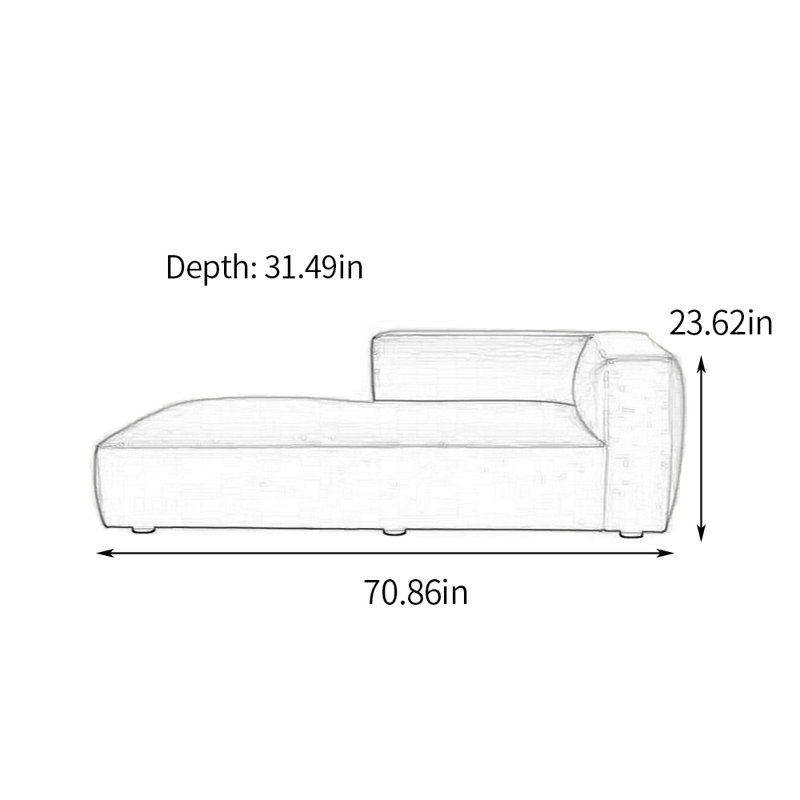 Méridienne Sturdy, Orienté à droite