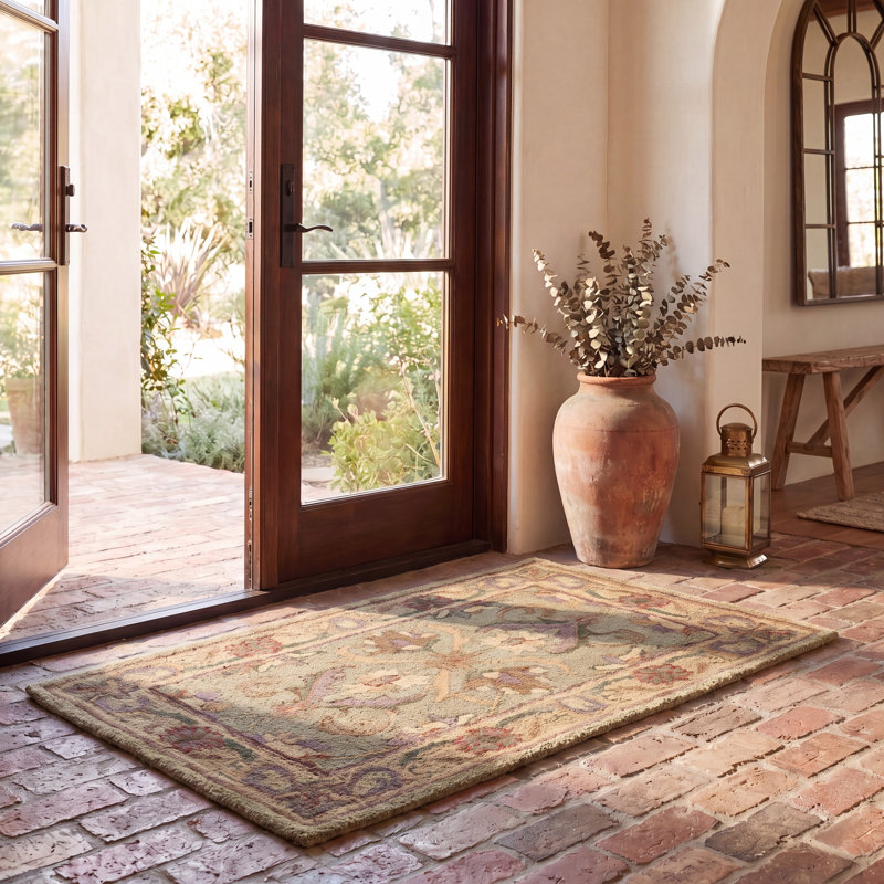 Tapis oriental en laine touffeté à la main Taylor, Rectangle 2 pi x 3 pi