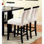 Chaises de salle à manger contemporaines, 2 pièces, bois massif, dossier à fente pour utilisation à la maison de 2 tissus d'ameublement, pièce design