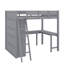 Full Size Loft Bed With Desk-107129673