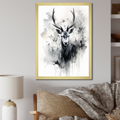 «Ayanti Asian Art Antelope Sumi II», reproduction sur toile