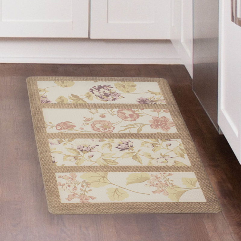 Tapis de cuisine fleur graines