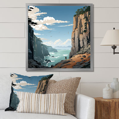 " Blue Cliff Jagged Solitude "