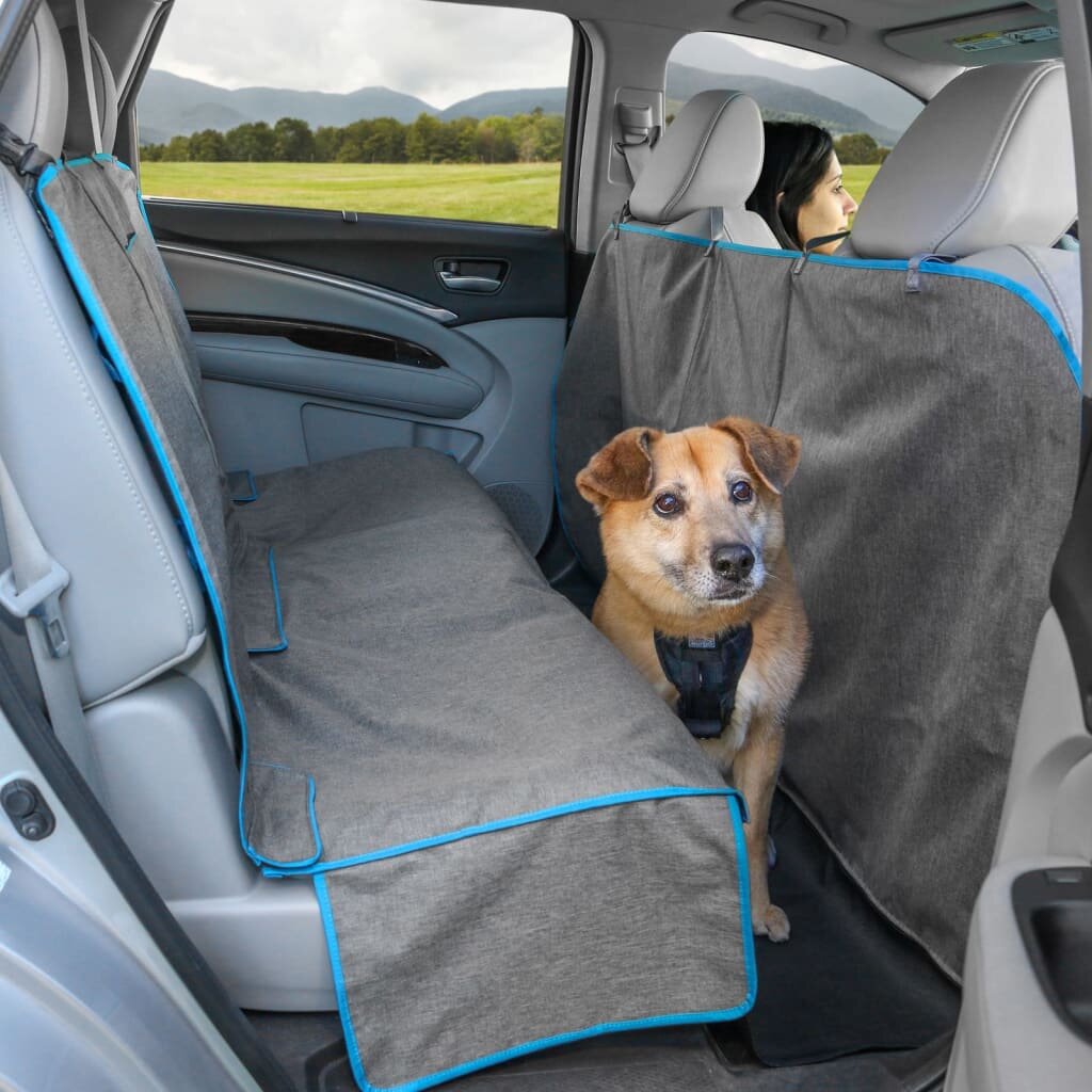 Kurgo Halbhängematten-Sitzbezug für Hunde, Schutzmatte für Autorücksitz,  140 x 142 cm, Wasserfest und schmutzabweisend : : Haustier