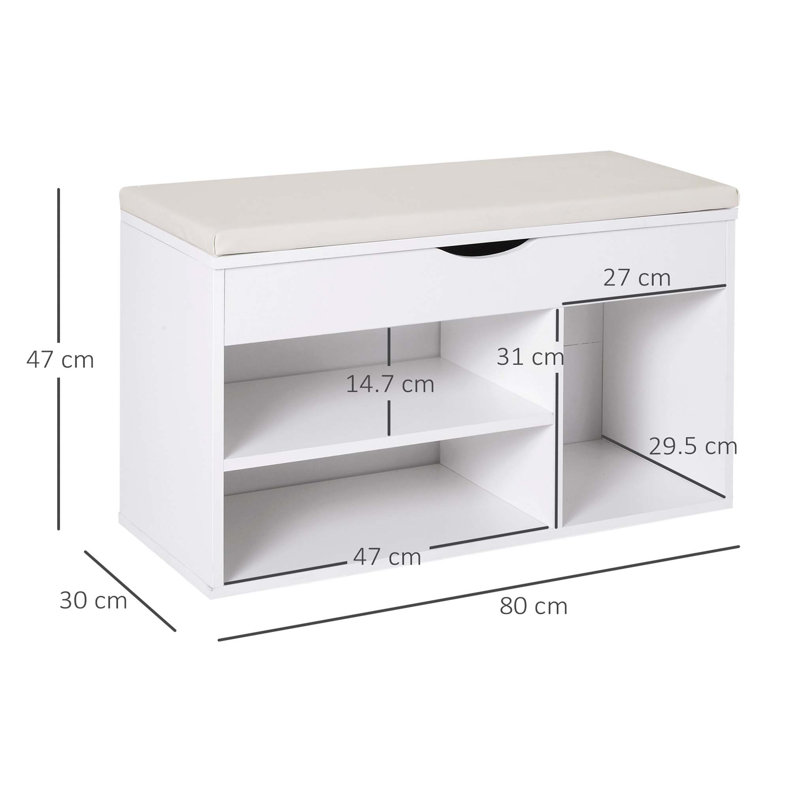 8 Pair Shoe Storage Bench