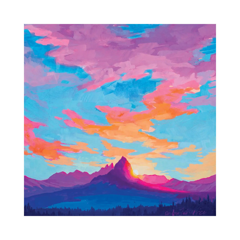 Earth Day 1 Piece Painting on Canvas, 66.04 cm H x 66.04 cm W x 3.175 cm D, Wrapped Canvas