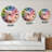 Portrait Of Lama On Rainbow Sky - Children's Art wall clock-1563130485