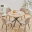 Vintage Style Dining Table - Round Table  For 4 To 6 People - 100 X 77 Cm (W X H)-939897427