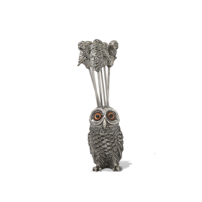 Harvest 7 Piece Owl Cheese Pick