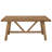 American Rustic Rectangular Pine 63" Solid Wood Dining Table For 4-6 People For Kitchen, Dining Room-1327670438-1327670435