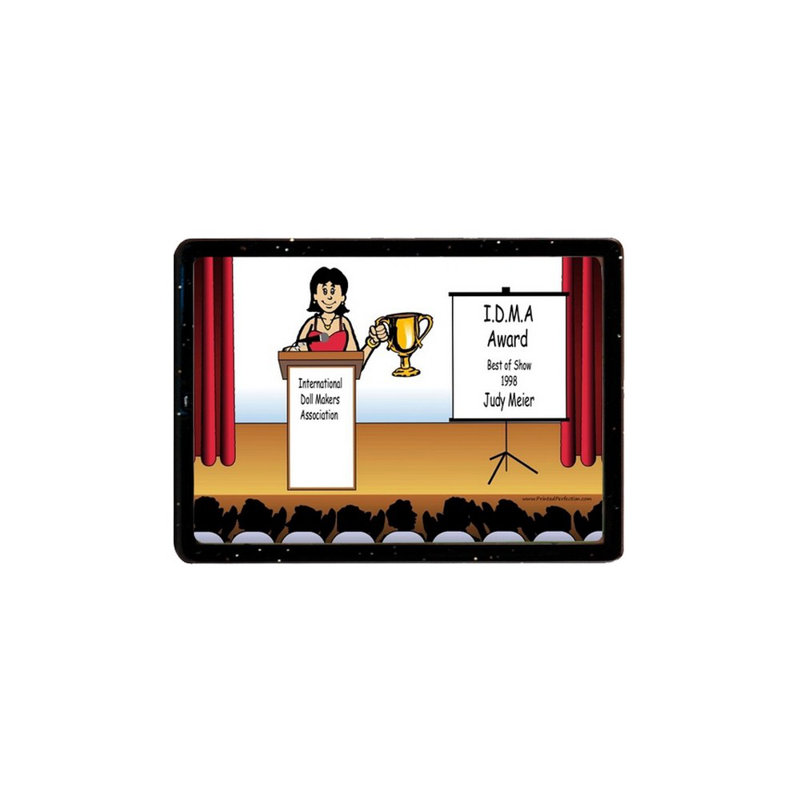 «Personalized Award», aimant en acrylique pour femme - excellent cadeau!, Oui