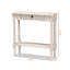 Console 1 tiroir Drewery au fini blanc délavé, H 31,22 po x l 31,21 po x P 9,61 po