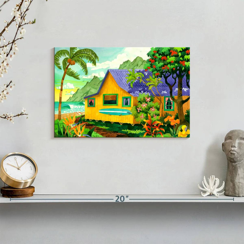 Cabana In Paradise, 8" H x 12" W