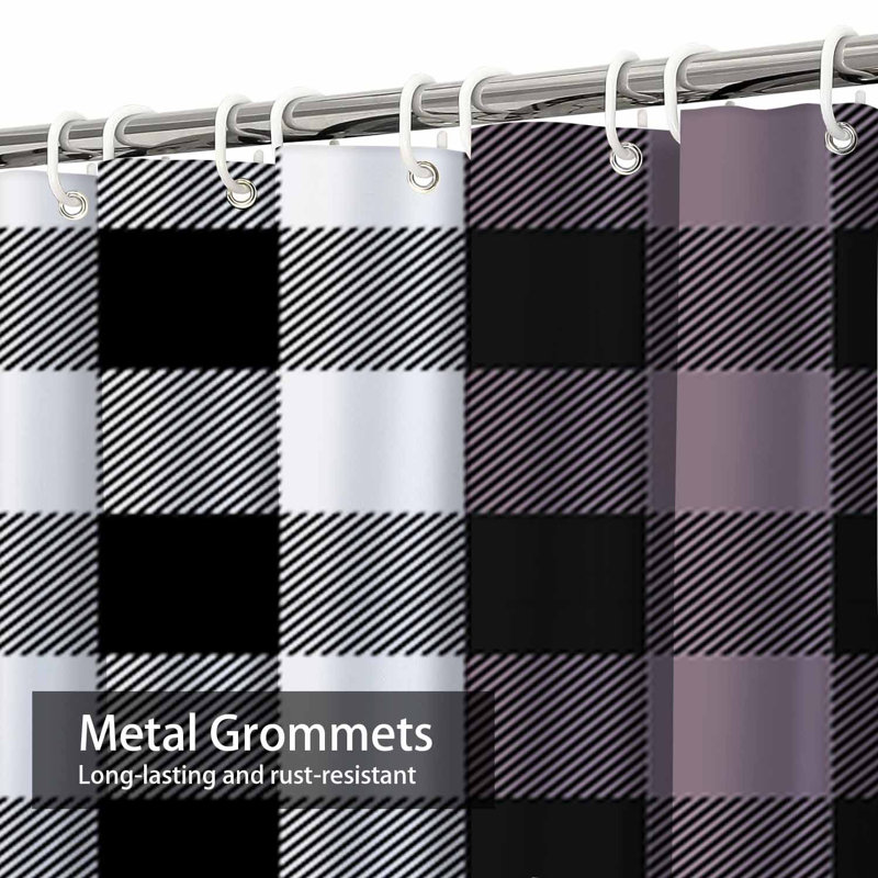 Rideau de douche Gingham, L 72 po x l 84 po