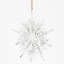 Ensemble de 6 crochets en forme de flocons de neige en fer, boules de Noël décoratives pour décorations de fêtes