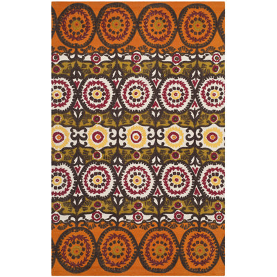 Allison Cedar Brook Hand Loomed Cotton Floral / Flower Rug