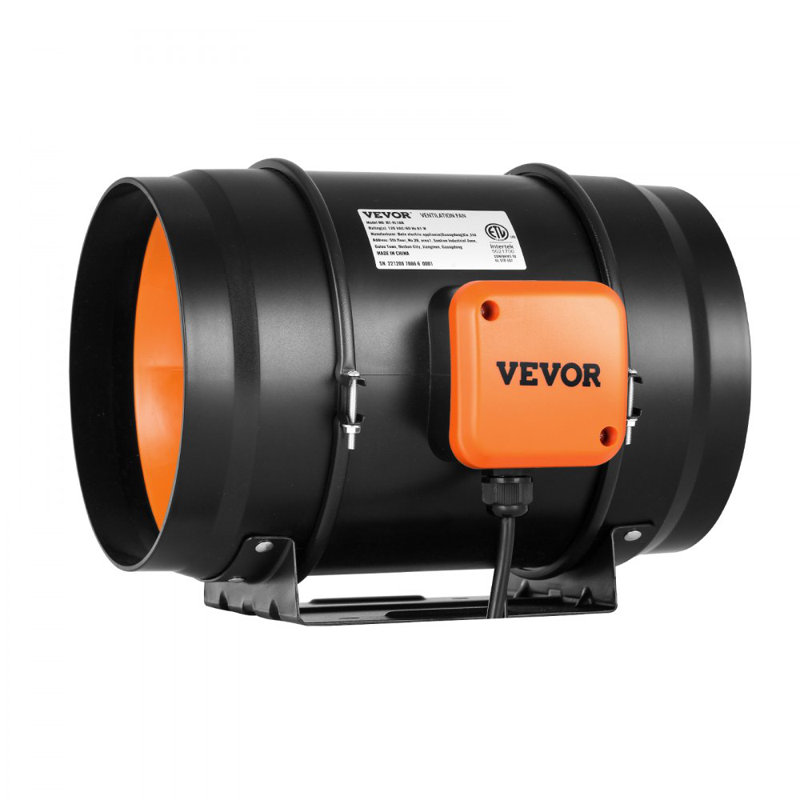 Ventilateur de conduit en ligne 8 pouces
