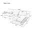 Canapé modulaire en forme de L U_Style avec coussins de dossier amovibles