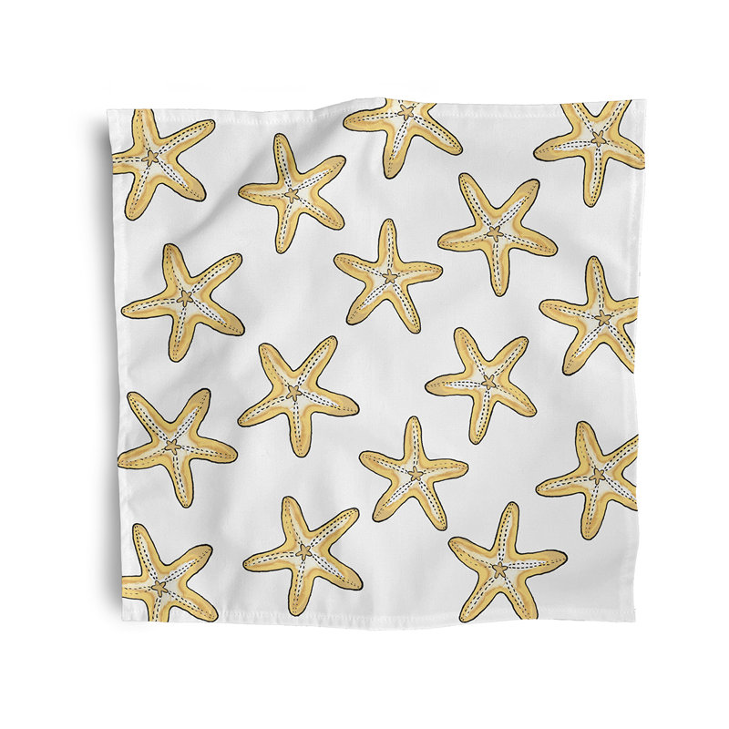 Treyvon Polyester Square Napkin, Yellow