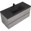 Meuble-lavabo flottant 48 po avec lavabo, meuble-lavabo mural moderne avec lavabo à quartz noir et tiroirs à fermeture en douceur 48 po-867271429