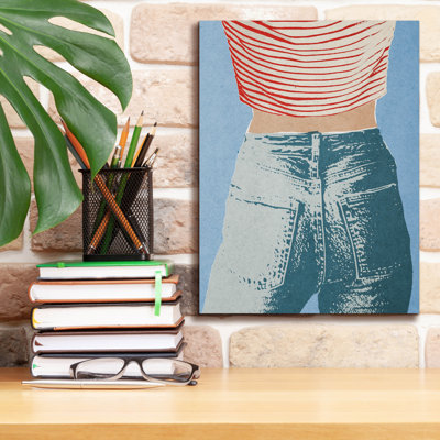  'Favorite Jeans 1' by Victoria Barnes Canvas Wall Art, 12" x 16"