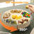 Divided Serving Tray with Lid and Handle-2069703455