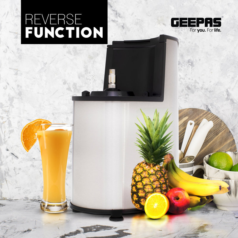 Geepas 200W Electric Slow Masticating & Cold Press Juicer