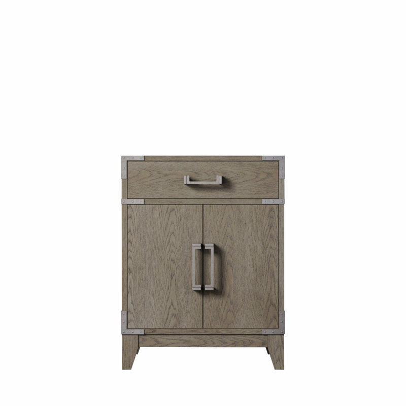 Meuble-lavabo simple 24 po X P 18 po D, Gris