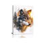 Wolf Wall Art, Forest Pictures Wall Decor, Animal Painting, Wildlife Canvas Prints, Framed Artwork for Living Room Bedroom Bathroom Office Home Decoration 24''x16''