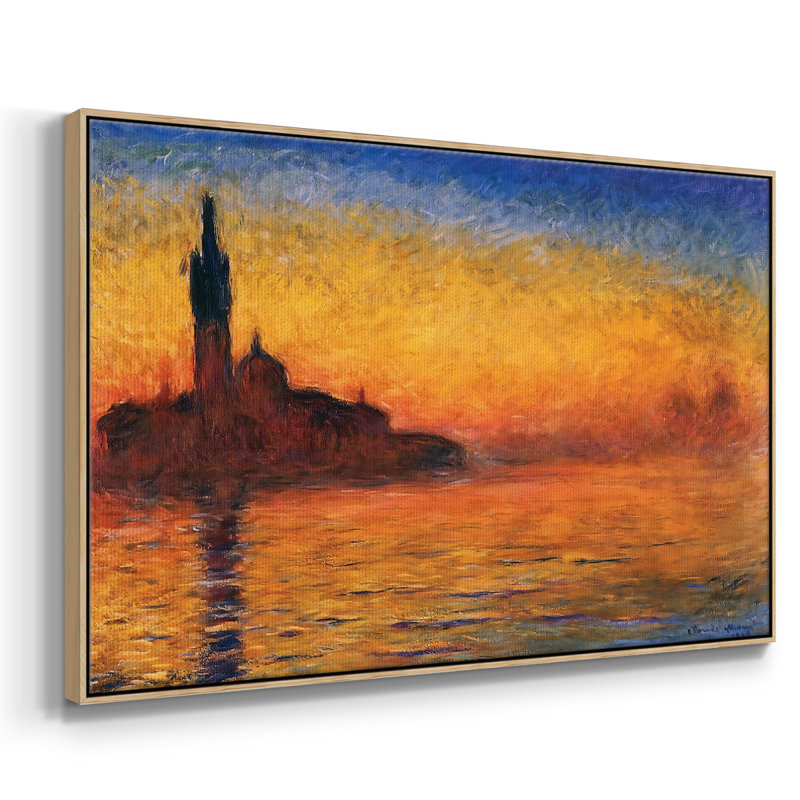 "Twilight, Venice, 1908", reproduction d'art sur toile, Naturel, H 17 po x l 25 po x P 2 po