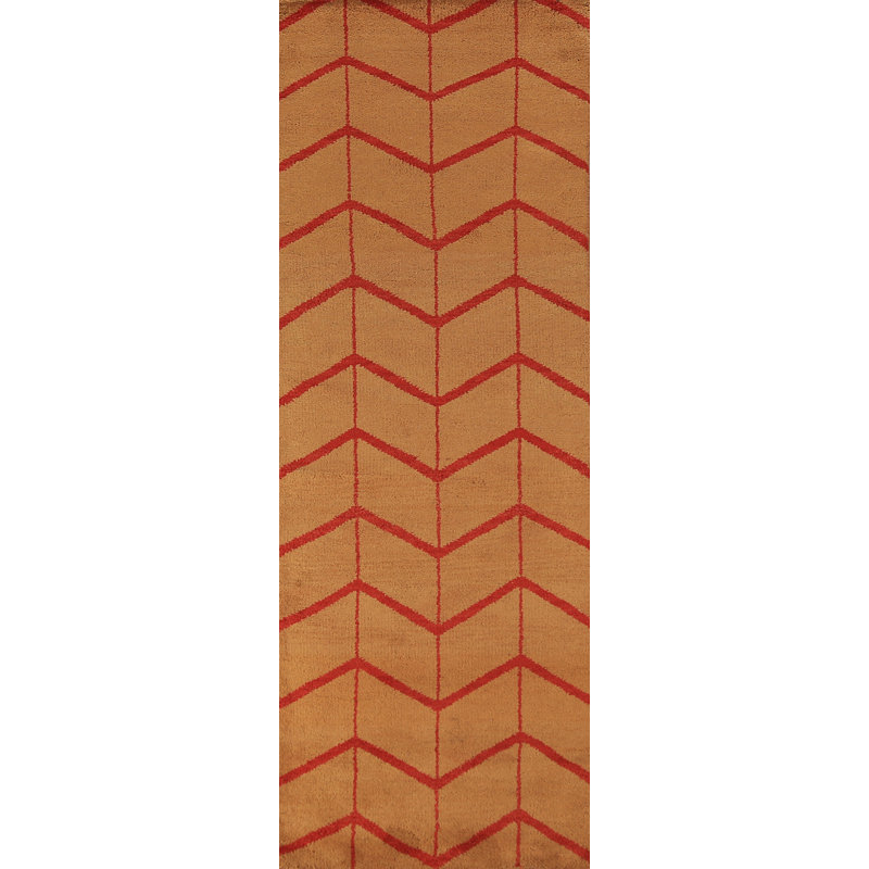 Tapis de couloir oriental fait à la main à motif treillis marocain 3 x 10