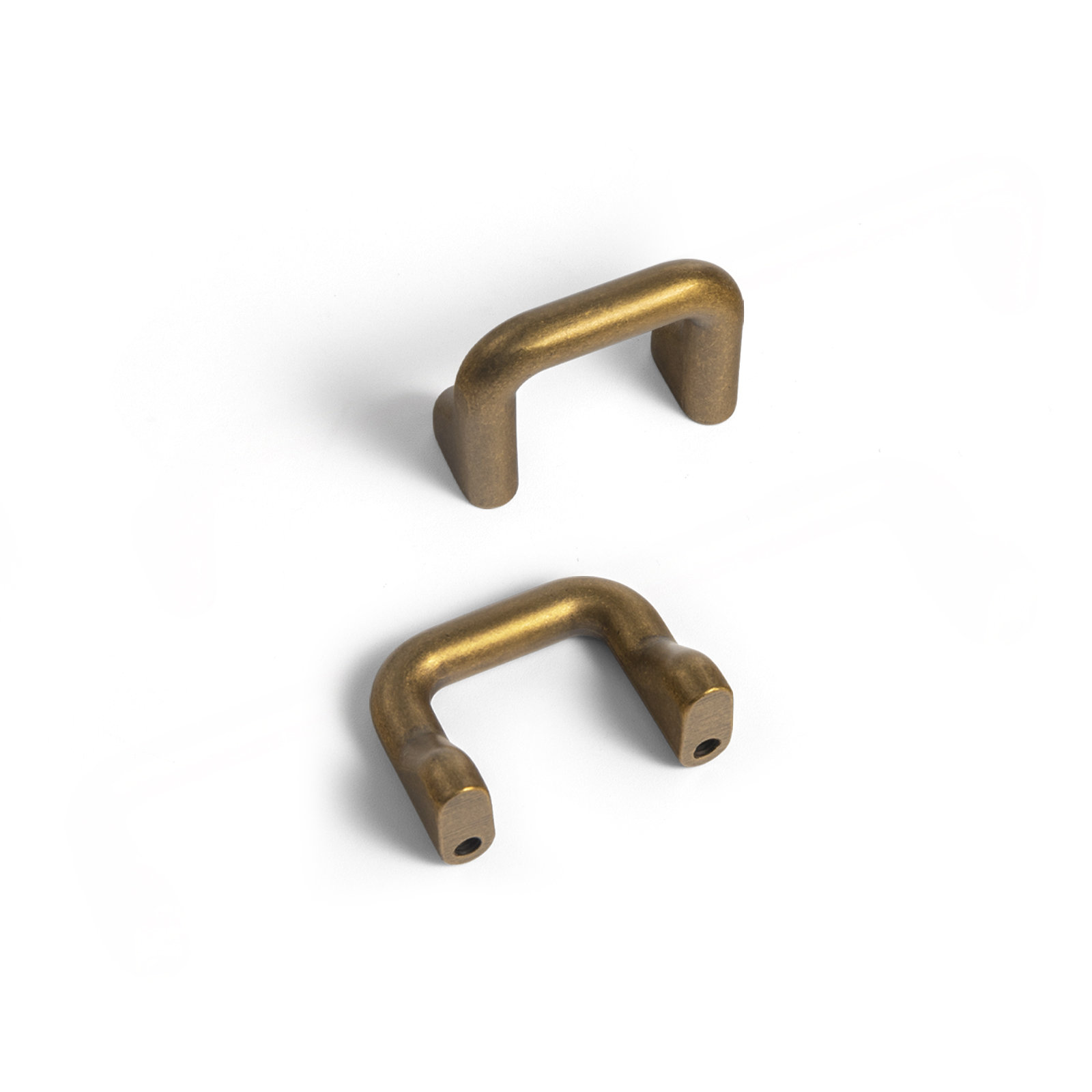 1.25" Center Bar Cabinet Pull, Antique Brass