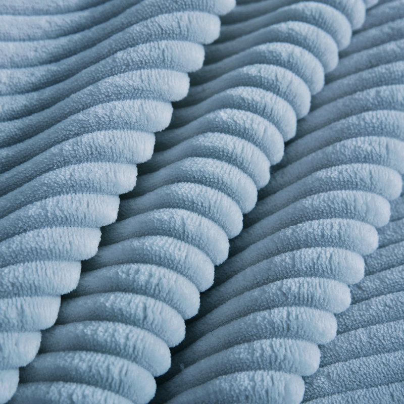 Velours côtelé bleu 28: tissu doux avec base et mobile pour le salon avec design ergonomique, tissu d'usure, combinaisons de sièges modulaires
