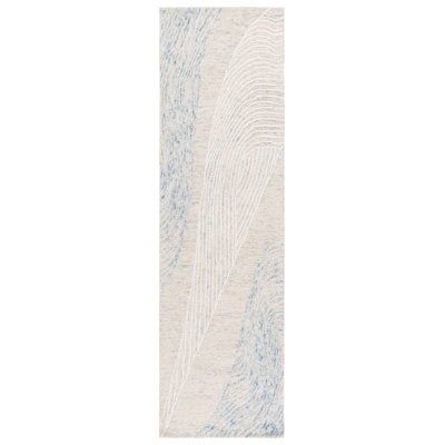 Pine Hand Tufted Wool;Cotton Abstract Rug